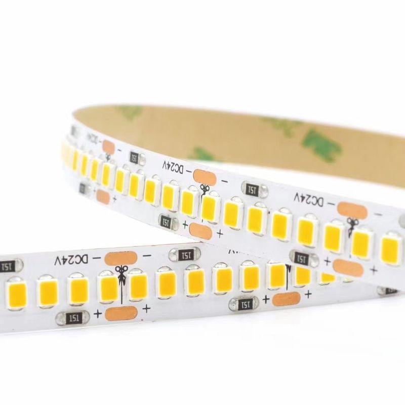 funcionamiento dual elegante ligero flexible del agua de 2 colores de las tiras 24V SMD2835 de voltio LED de 3000K 4000K 6500K 12