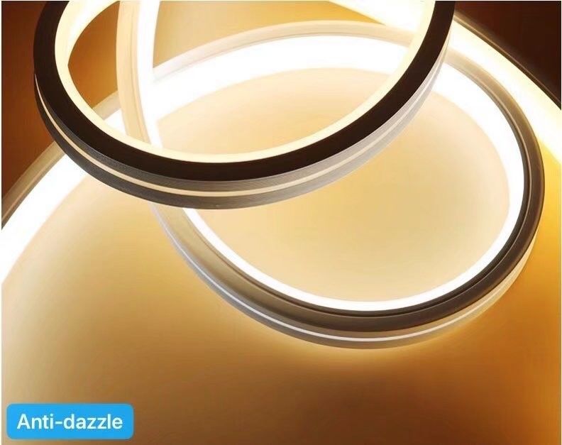 ligero de neón llevada ninguna luz de tira interior ligera spoting del flexibel del silicón de la decoración 24V 12V