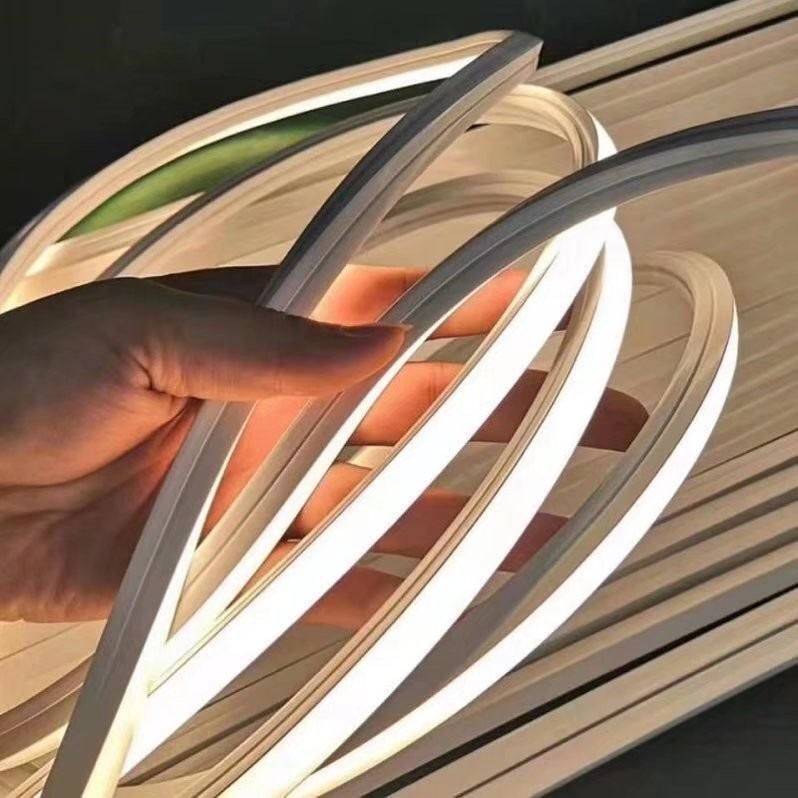 Luces de neón flexibles cortadas cortas de tira de DC 12V LED de la unidad del silicón puro de neón LED de la luz 9W 6X12M M