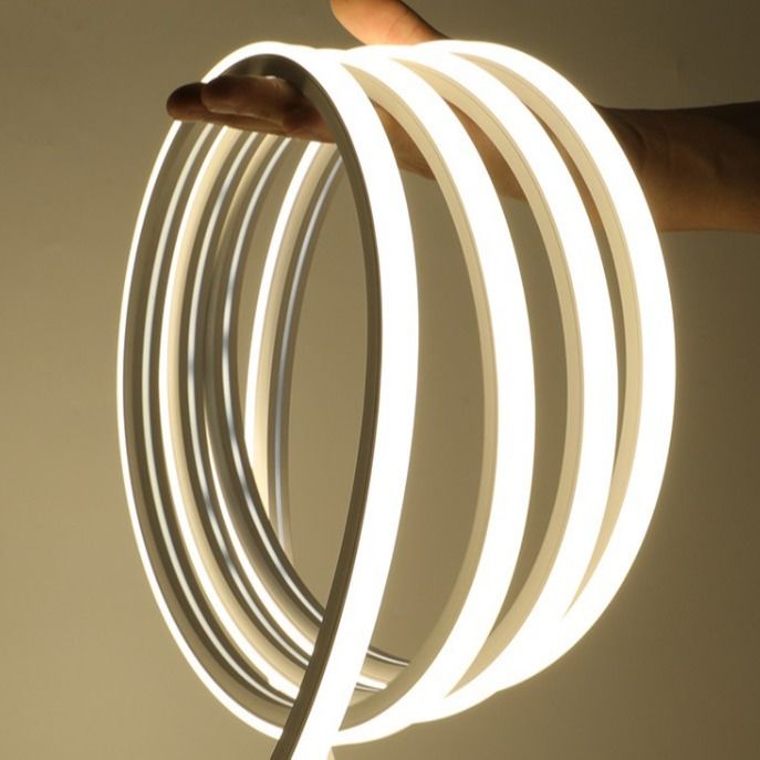 2835 5050 prenda impermeable suave flexible ligera de neón del gel de silicona de tira del LED IP67 para la decoración