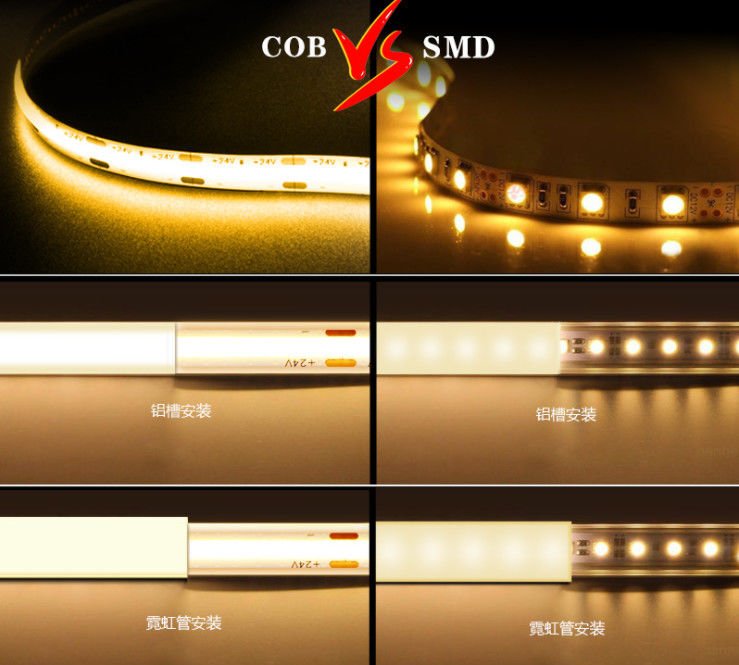 Color elegante que cambia 24V la tira 10m m 2700K-6500K impermeable de la MAZORCA RGBW LED