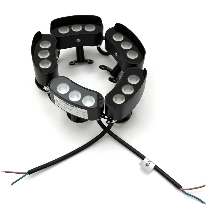 LED conectable aluminio acero Flex LED Wall Washer luz 24V 4000K Blanco cálido 12W 24W