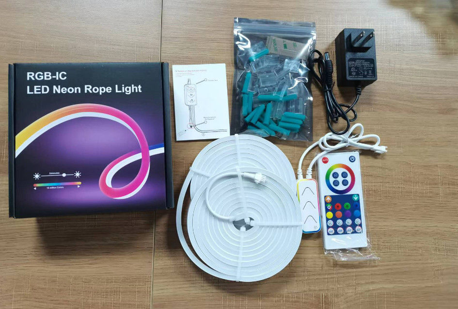 luz de tira de neón del silicón 110-120V IP20/IP65/IP67/IP68 con el adaptador del conector