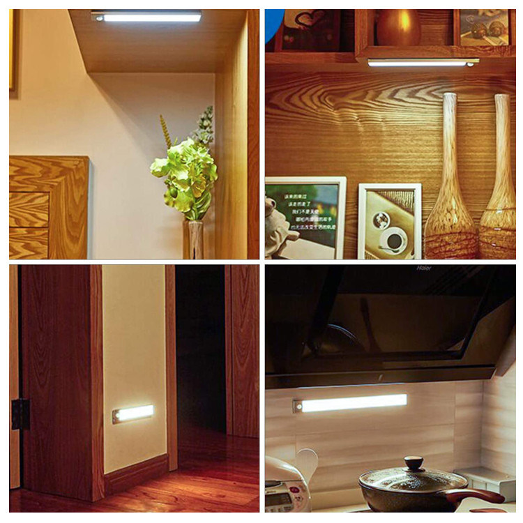 Dimmable blanco caliente bajo interruptor deslizante llevado gabinete de la temperatura de color de la iluminación de tira 3