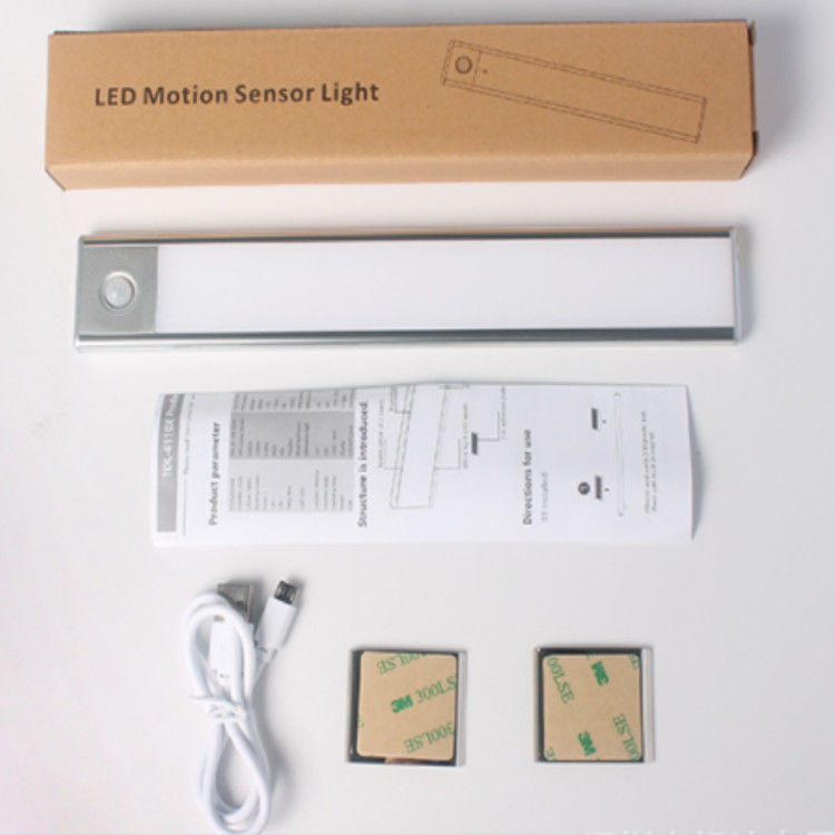 Luz flexible recargable inalámbrica del gabinete del sensor de movimiento del USB LED bajo luz contraria de la iluminación de armario