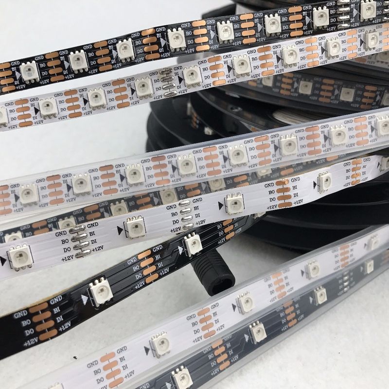 colores multi flexibles de la luz de tira de 6W 8W 10W 12W 12V LED SMD 5050 RGB 300 LED