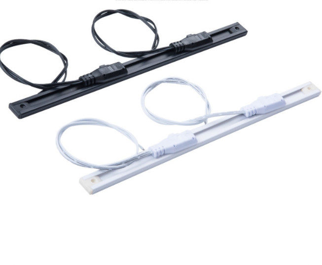 2 pista del poder del color 24V 12V LED del negro del carril de la luz de la pista de los alambres LED