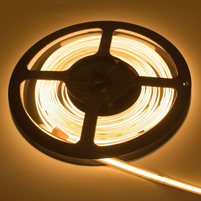 320 blancos calientes de alta densidad de la flexión 10W de la luz de tira de la MAZORCA LED de Led/M Flexible 24V