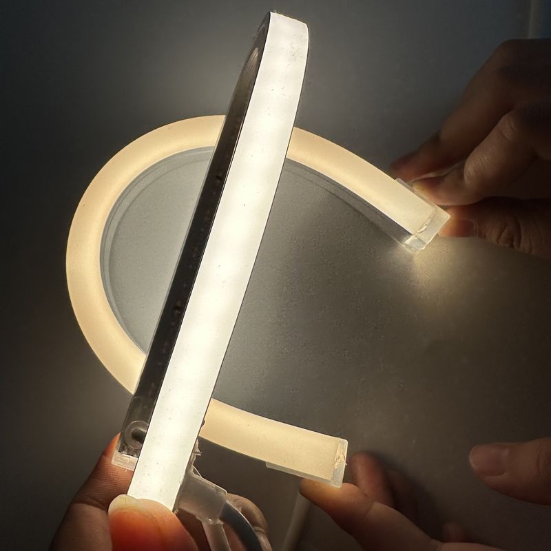 1010 1212 1616 1220 llevaron la luz material de neón brillante del tubo del silicón del ángulo de haz que brillaba intensamente 120°