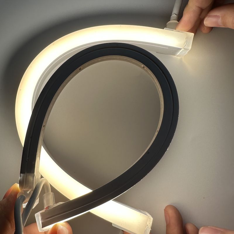 Luz de tira de neón del silicón del LED 2700K - 6000K/RGBW/DMX512 24V 1010 luz de neón 1212 16116