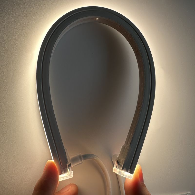Luz de neón 12V de la tira LED del silicón IP65/luz linear flexible de 24V RGBW DMX512 12W